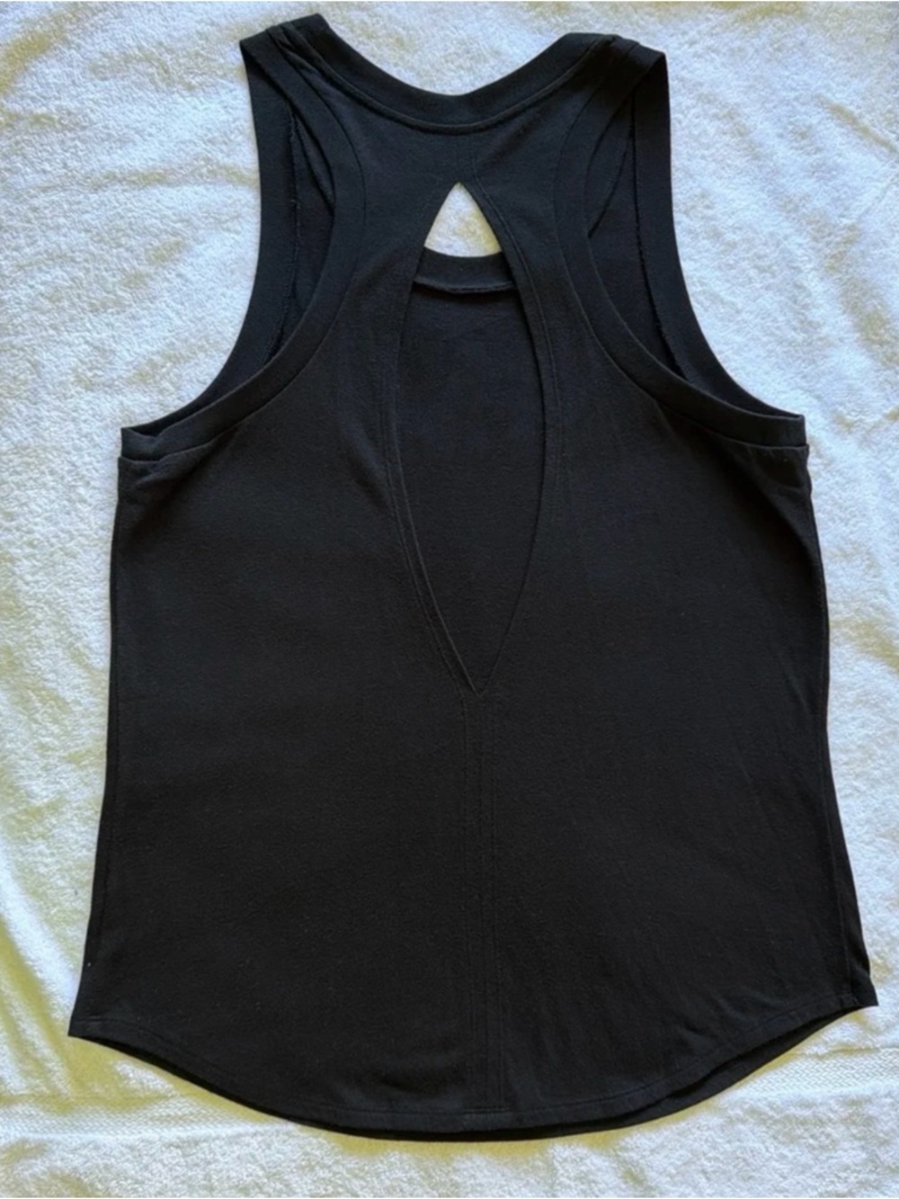 PINK Victoria's Secret Black Tank with Iridescent Logo - Picture 2 of 4